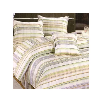 GALATEA《普普風情-綠》台灣製造加大五件式鋪棉床罩組