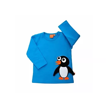 瑞典Lipfish立體玩偶長袖棉T /小企鵝藍/3~4歲