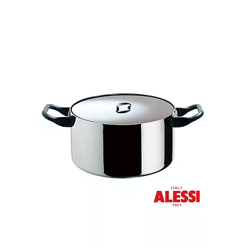 ALESSI 仙度拉雙柄湯鍋-24公分(三層鋼)