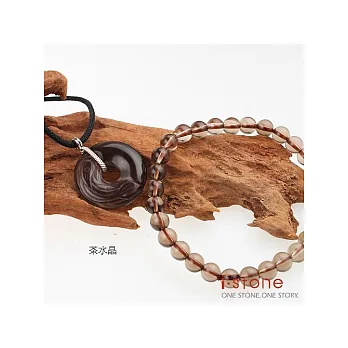 石頭記圓滿招財水晶貔貅福袋-茶水晶