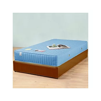 《Homelike》麗緻3.5尺床台+獨立筒床墊-單人(柚木紋)
