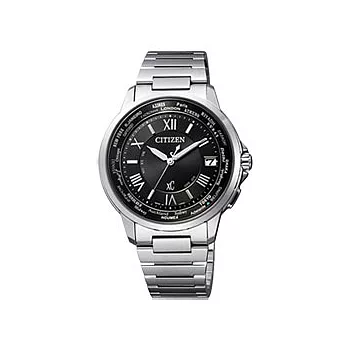 CITIZEN Xc 輕量率性光動能經典腕錶(銀黑)