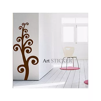 Art STICKER壁貼 。 Fern (T042-深咖啡)