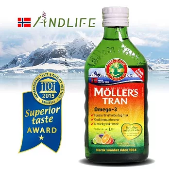 【買一送一】Möller’s沐樂思深海鱈魚肝油-水果香味(250ml/瓶)
