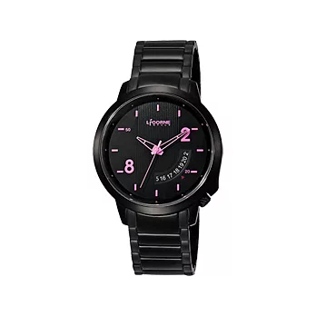 LICORNE 馬戲團夢幻樂園時尚腕錶(黑粉紅)