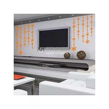 Art STICKER壁貼 。派對 lines (W014-亮橘)