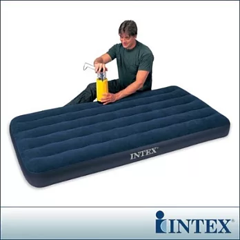 《INTEX》單人型植絨充氣床墊-寬99cm