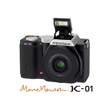 PENTAX K-01+DA 40mm XS(黑黑)餅乾鏡組-公司貨+單眼相機包+16G