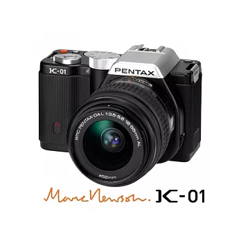 PENTAX K-01+DAL 18-55(黑黑)KIT單鏡組-公司貨+原廠單眼相機包+16G
