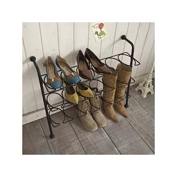 【Yamazaki】雅瑪莎琪日系三層式鞋架(黑)