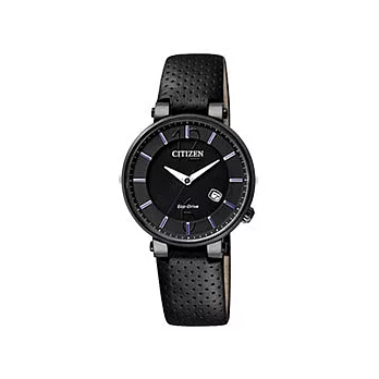CITIZEN 魔幻名伶光動能時尚腕錶(黑)