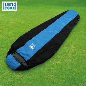 【APC】巴掌大超輕量羽絨睡袋(防潑水)-超輕750公克(藍黑色)