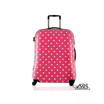 ABS愛貝斯 24吋 日本甜心鏡面亮彩圓點旅行箱/TSA海關鎖 (繽紛桃) 99-032B