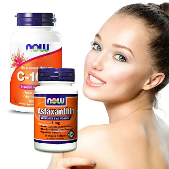 《NOW健而婷》貴婦系-激光抗氧套組(強續型維他命C-1000+蝦紅素)