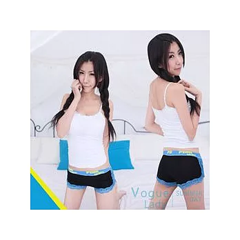 【VOGUE LADY】夏日甜心居家安全褲(黑)-M