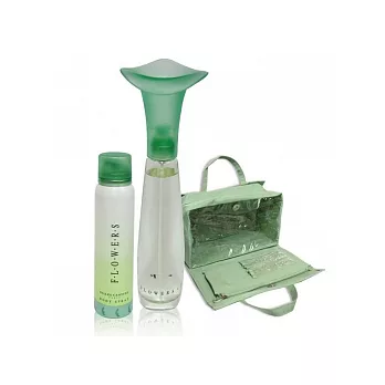 Gilles Cantuel Flowers Eau De Parfum Spray 花之戀香水組 (淡香精100ml＋同款體香噴霧劑＋旅行包)