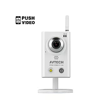 《PUSH Video》AVTECH AVN812 網路IP-CAM，2012 WIFI無線網路機種，簡單好設定(台灣製造)（首批到貨，限量供應）白色