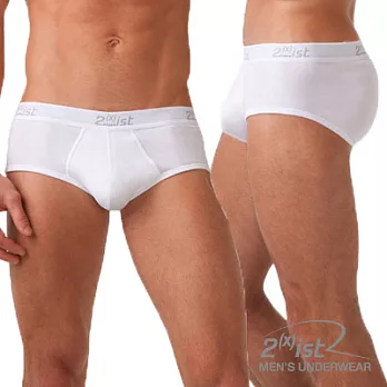 【2(x)ist】秘魯棉系列PIMA 合身三角褲S白