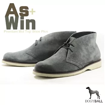 【Dogyball】AsWin系列 細緻透氣 短絨反毛牛皮 沙漠靴鞋款40深灰藍