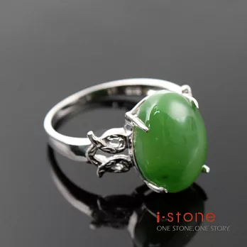 【石頭記】春之翠系列-愛的祝福碧玉戒指碧玉