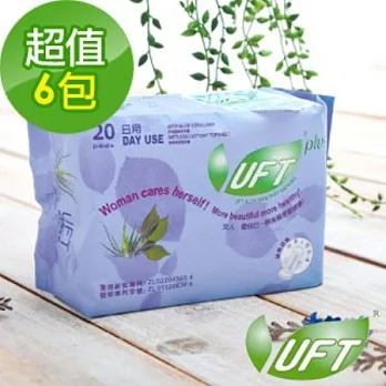 UFT蘆薈精華草本衛生棉日用6件組