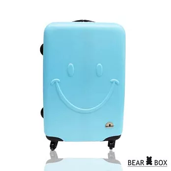 Bear Box 一見你就笑 ★ ABS霧面輕硬殼行李箱-24吋微笑藍24吋微笑藍