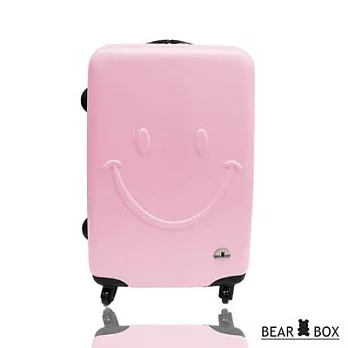 Bear Box 一見你就笑 ★ ABS霧面輕硬殼行李箱-24吋微笑粉24吋粉紅色