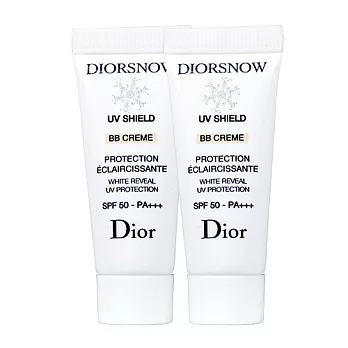 Dior 迪奧 雪晶靈冰透白UV防護BB霜 SPF50-PA+++(#粉嫩膚色)(10ml)*2