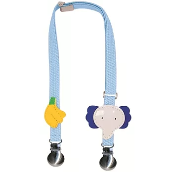 日本製Angel Dept,超可愛造型便利圍兜夾/餐巾夾-大象與香蕉