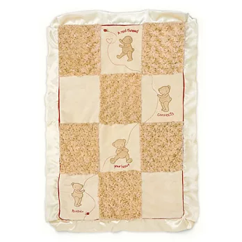 美國Bunnies By The Bay海灣兔，寶寶熊棋盤推車毯(51x80cm)，Bao Bao Stroller Blanket