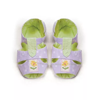 美國Bunnies By The Bay海灣兔，紫小兔棉布小涼鞋，Bloom’s Sweet Water Sandals