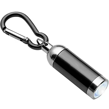 《VOYAGER》Mini 掌心掛勾手電筒(黑銀)