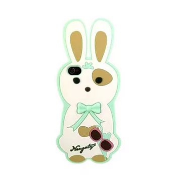 Candies-iPhone4/4S-POPBOB小兔-軟殼-保護殼套綠