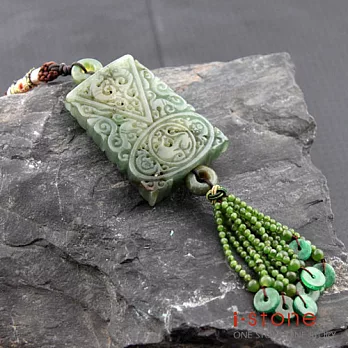 石頭記 迎福接財翡翠典藏掛件翡翠