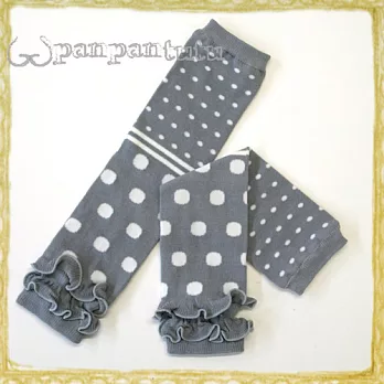 Panpantutu襪套-小美人系-灰階泡泡球(0-4Y)