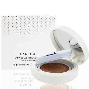 LANEIGE 蘭芝 雪燦BB舒芙蕾水凝霜SPF50+PA+++#21明亮色(15gx2)#23自然色