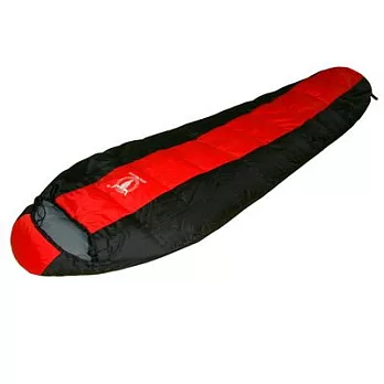 【APC】巴掌大超輕量羽絨睡袋(防潑水)-超輕750公克-紅黑色
