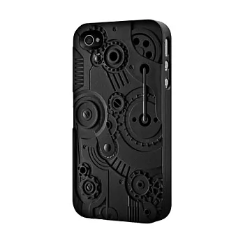 SwitchEasy Clockwork iPhone 4 / 4S 鐘錶雕刻立體保護殼 -黑色