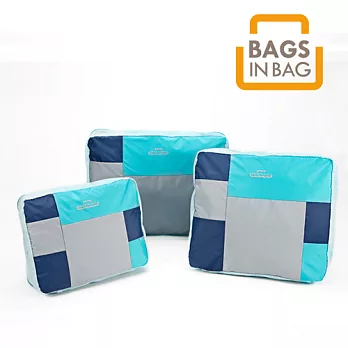 Bags in bag 旅遊收納包3件組 (BTPAQ) 天空藍 旅行收納天空藍