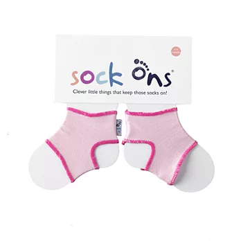 Sock ons 黏踢踢襪帶0-6m粉紅色