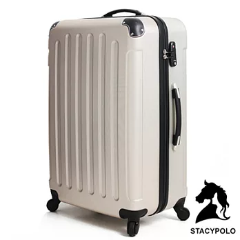 【Stacypolo】風靡美型-24吋超輕量ABS硬殼防刮霧面行李箱(香檳)