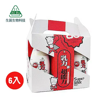 《生展》乳力超能力機能牛乳禮盒250ml(原味六入)