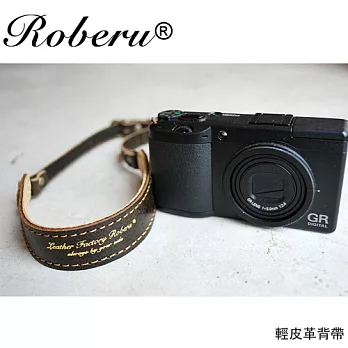ROBERU 《日本手工》輕皮革相機背帶-摩卡棕