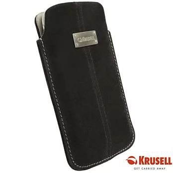 【瑞典KRUSELL】LUNA MOBILE POUCH 時尚黑.紅色 L for iPhone5黑色