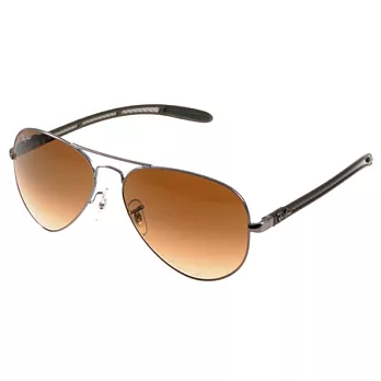 RAY BAN太陽眼鏡 (槍銀-漸層棕色) #RB8307 00451碳纖維