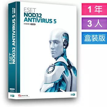 ESET NOD32 Antivirus 5 三用戶一年授權版