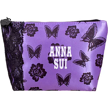 ANNA SUI 安娜蘇 薔薇紫蝶化妝包