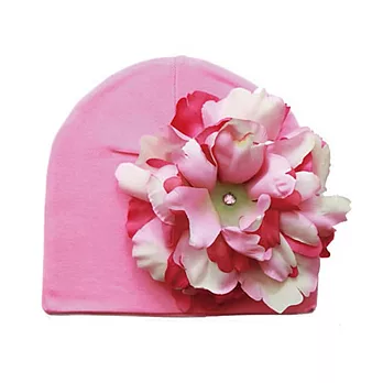 《Jamie Rae Hats》花漾棉帽-超級粉紅-甜蜜粉紅雛菊(0-18M)