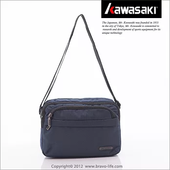 KAWASAKI 簡約實用。PDA平板側背包藍色