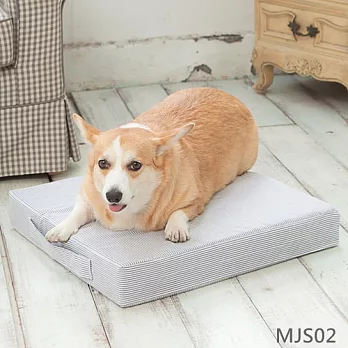 【Soarbed 】小墊買一組再送一個外套-寵物高密度泡棉床 (藍白條) 貨號MJS02藍白條